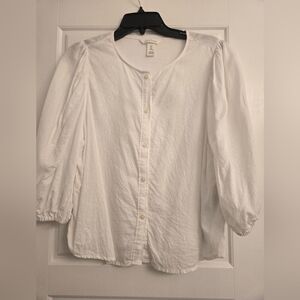 H&M Linen-Blend Blouse